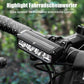 USB-genopladelig cykelforlygte med 900 lumen og batteriindikator