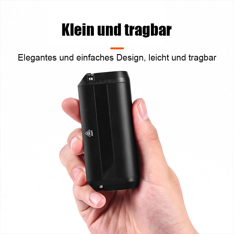 USB-genopladelig cykelforlygte med 900 lumen og batteriindikator