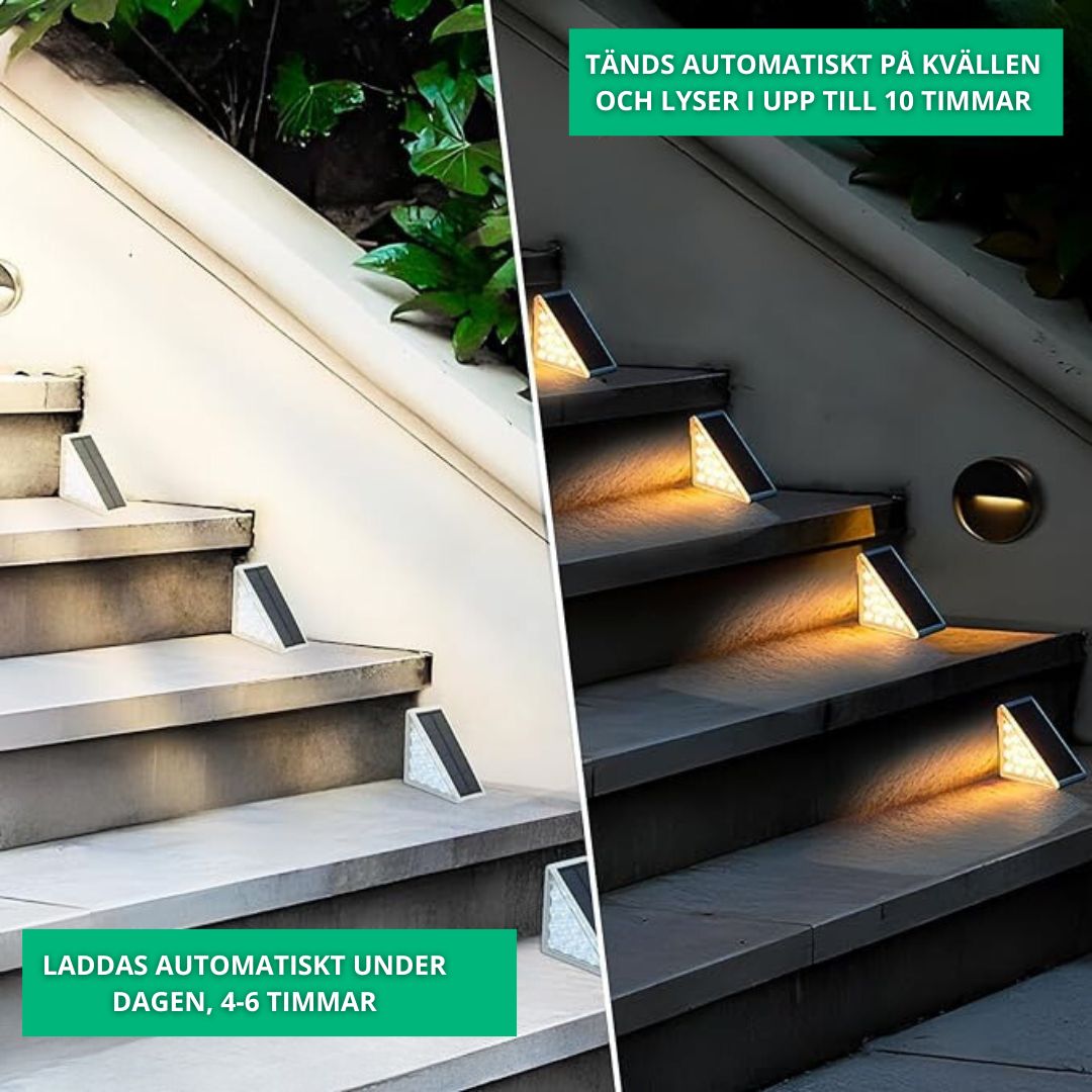 Solar Light Anti-tyveri Trinlampe