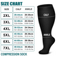 Plus Size Kompressions Lægsokker