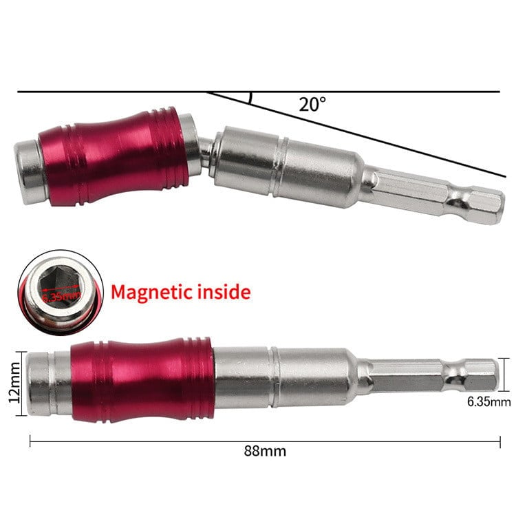 Magnetisk drejelig bitholder