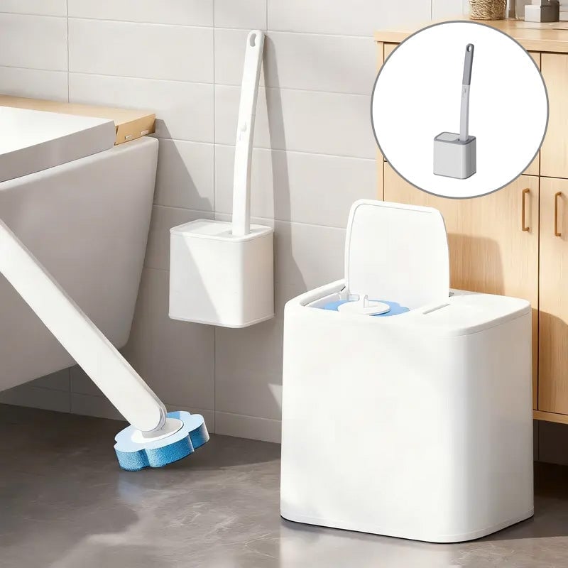 Toiletbørstesæt med engangsbørstehoveder