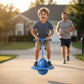 Balancetræner med 20 cm kuglebund og aftagelige skumgreb