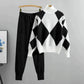 Luxe Komfort-Sæt Blød sweater + Lange bukser