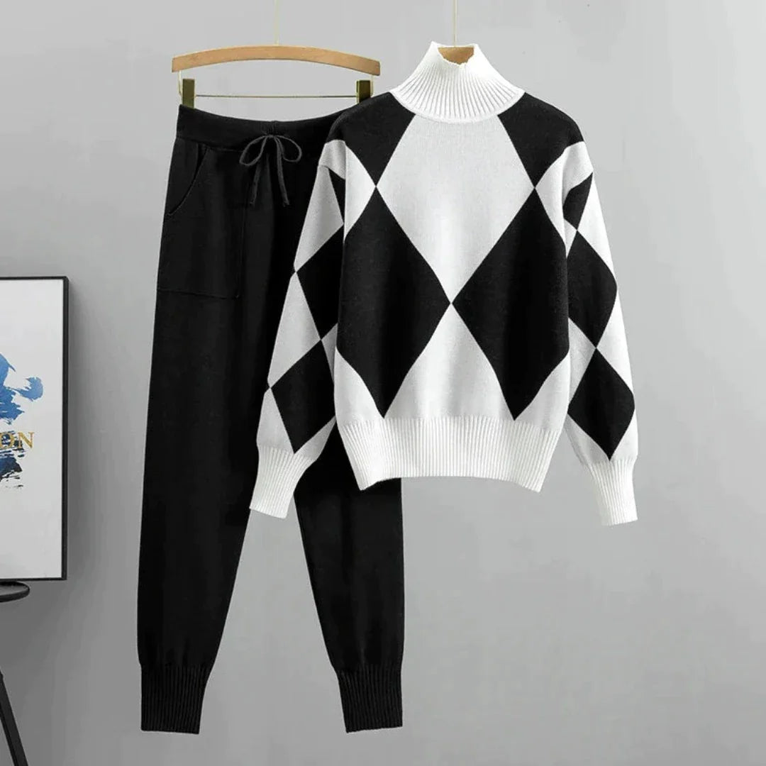 Luxe Komfort-Sæt Blød sweater + Lange bukser