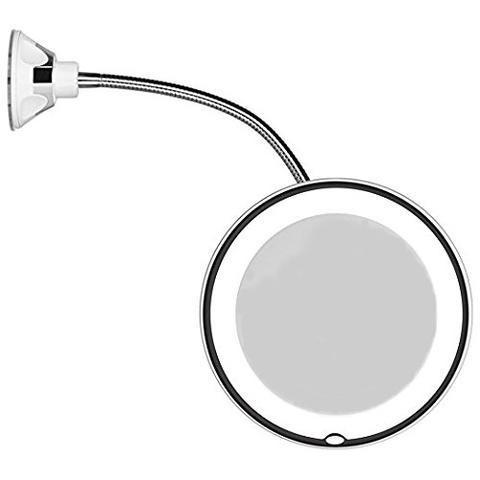 10X LED-spejl på sugekop
