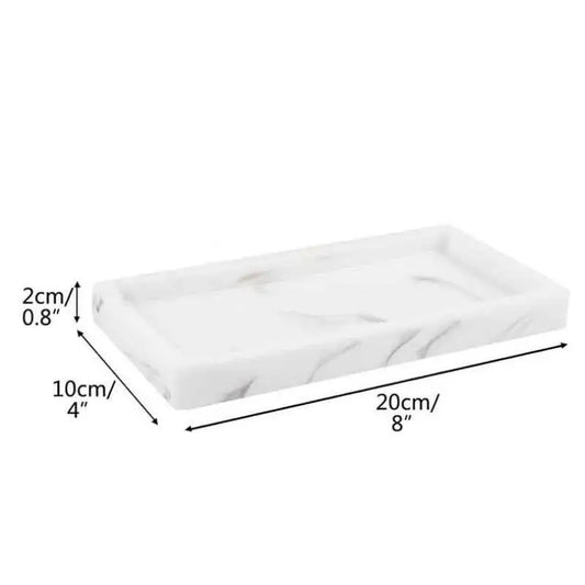 Sollievo Square Silikone Badeværelsesbakke Organizer