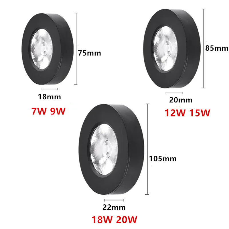 Ultratynd LED-downlight i aluminium med blændingsreducerende design