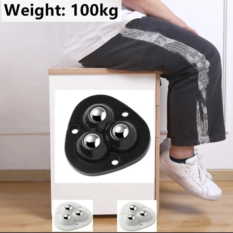 Selvklæbende møbelhjul med 360° rotation