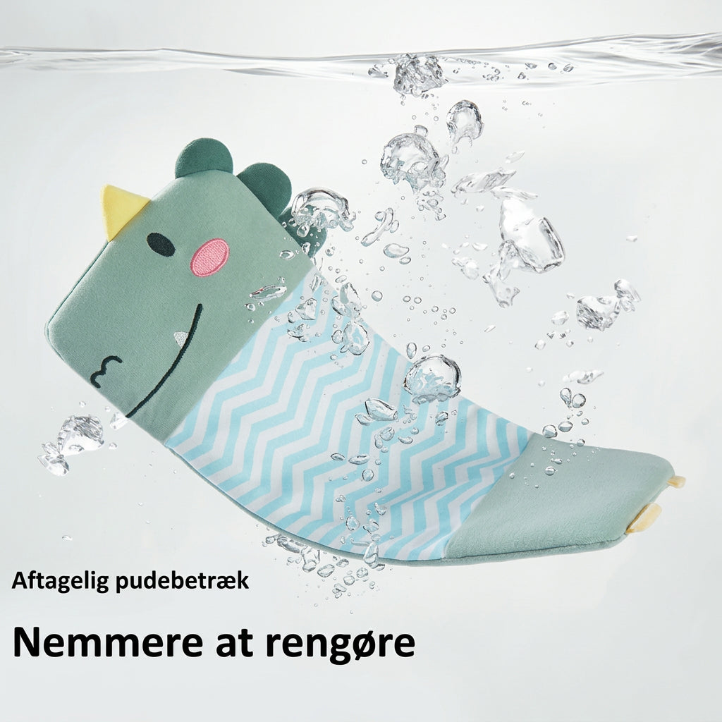 Babypude med justerbare sidestykker og vaskbart bomuldsbetræk