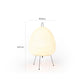 Japansk bordlampe af rispapir