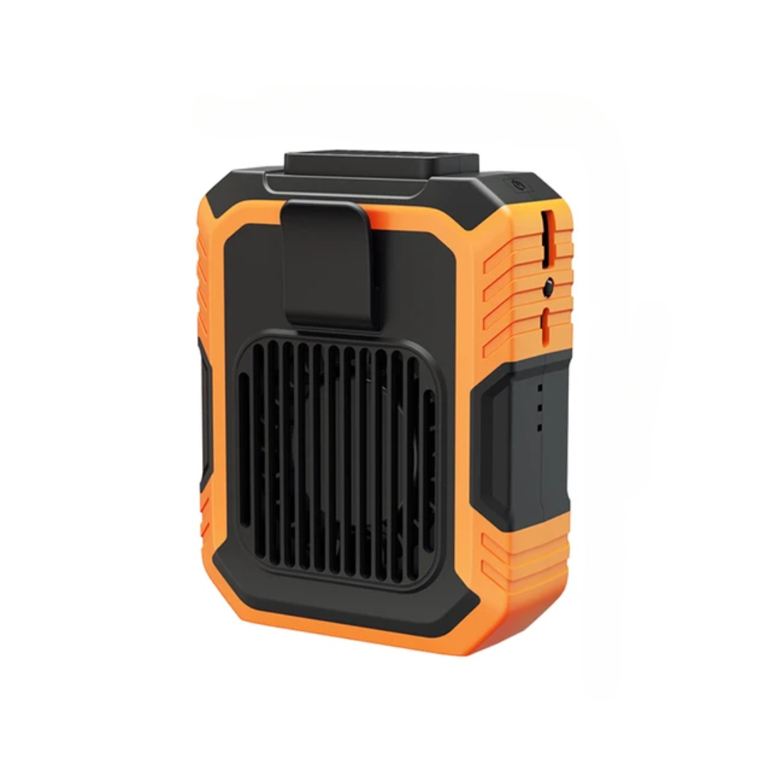 Bærbar miniventilator med clips, 3 hastigheder og 4000 mAh