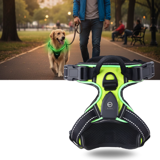 LED-hundesele uden træk