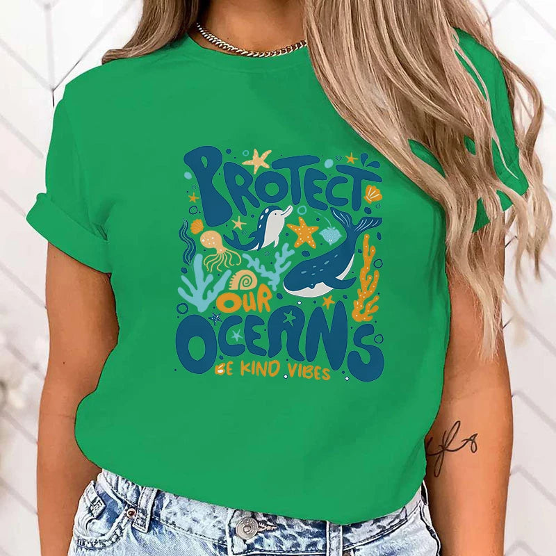 Beskyt vores Oceans T-shirt