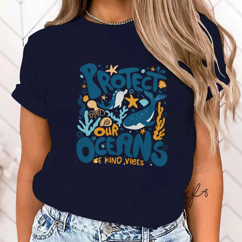 Beskyt vores Oceans T-shirt