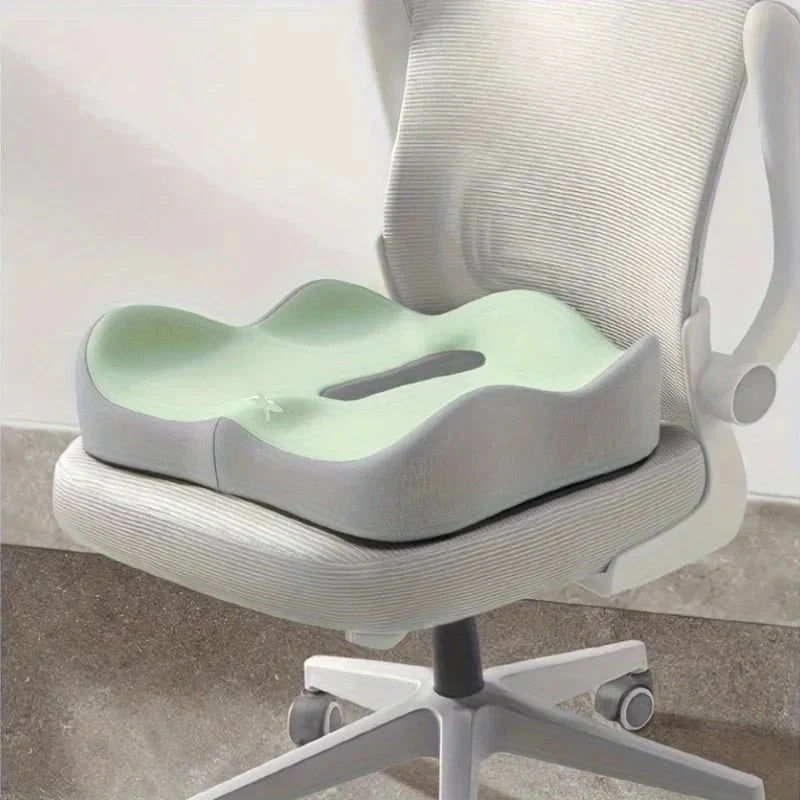 Ergonomisk sædehynde i hukommelseskum med lændestøtte