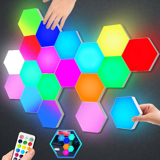 Modulær RGB LED-lampe med berøringsbetjening