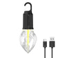 Genopladelig LED-campinglampe med krog
