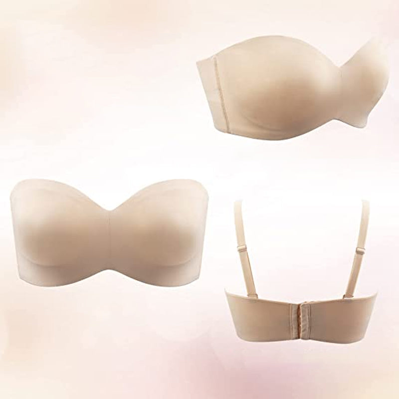 Komplet støttende skridsikker konvertibel Bandeau bh
