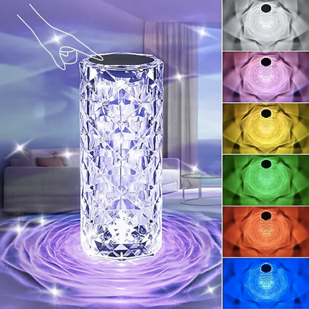 Krystal Diamant Bordlampe