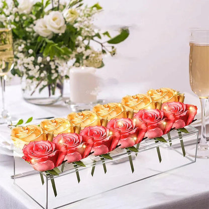 Smuk gennemsigtig akryl blomstervase
