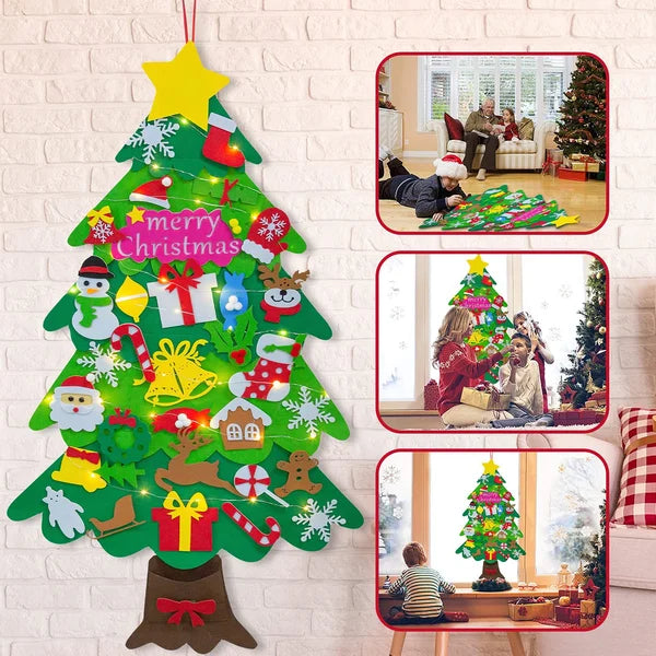 🧒🎄 Juletræssæt af filt