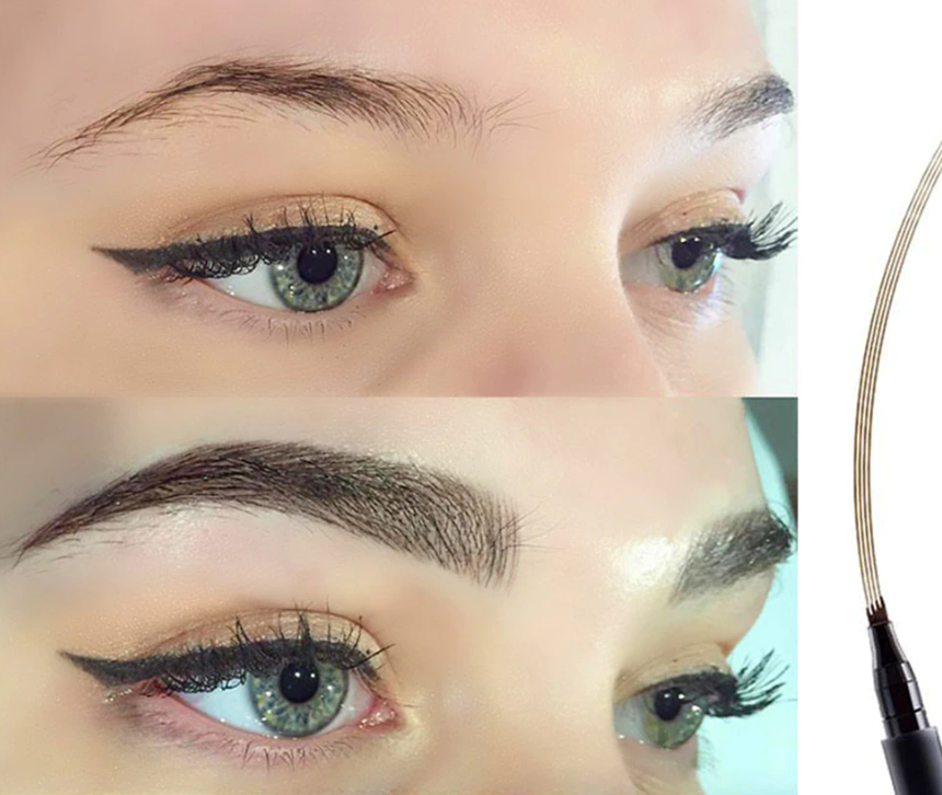 Microblading pen til øjenbryn (1 + 1 GRATIS) | Mere naturlige og fejlfri øjenbryn